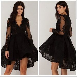 Akira AMMO Highlow Charlotte Blackwood Black Dress